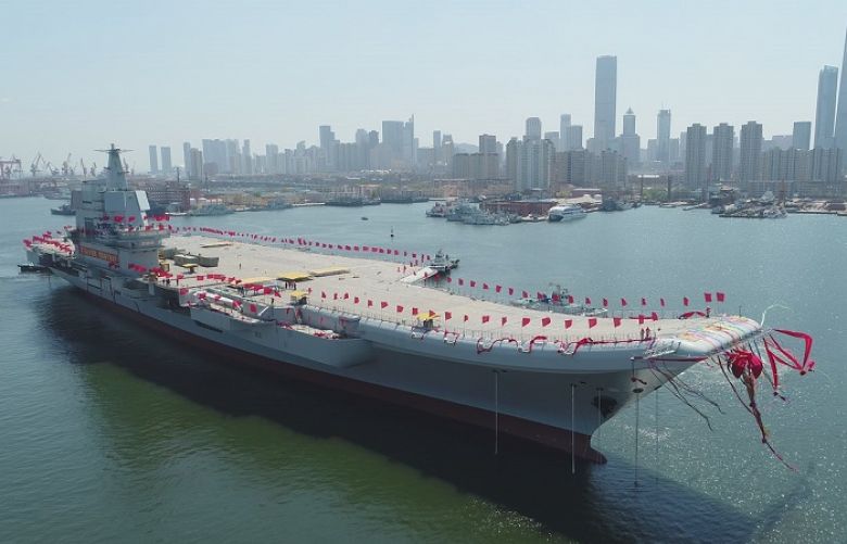 China launches second aircraft carrier that is first built at home