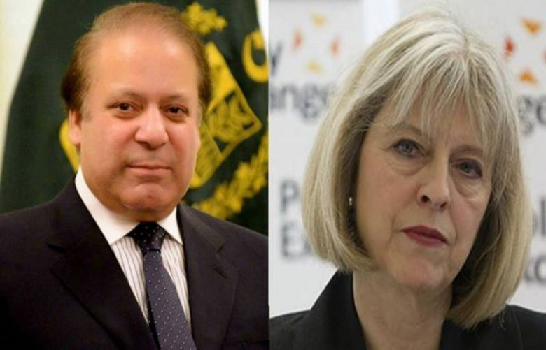 Prime Minister Nawaz Sharif and Theresa May 
