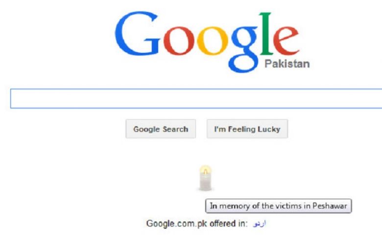 Google lights candle for Peshawar victims