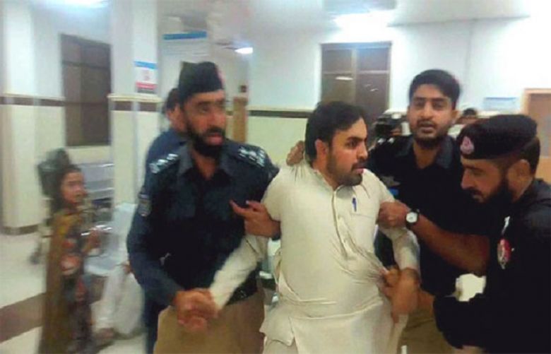 Police baton-charged the protesting medical practitioners in Peshawar