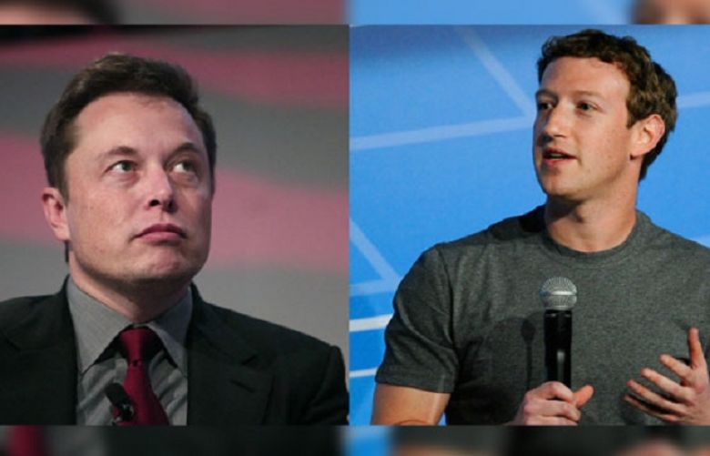 Visionary entrepreneur Elon Musk and Facebook chief Mark Zuckerberg 
