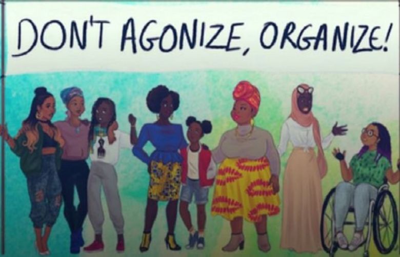 This cartoon is part of the billing for the &quot;blackfeminist&quot; festival on its own website