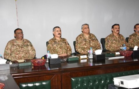 General Qamar Javed Bajwa visiting Corps Headquarters Peshawar 