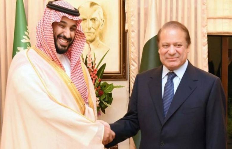 Prime Minister Muhammad Nawaz Sharif  and Mohammad Bin Salman Bin Abdulaziz Al-Saud