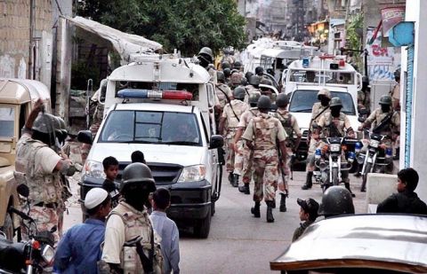 Dozens people were taken into custody in a joint operation of Sindh Rangers and police