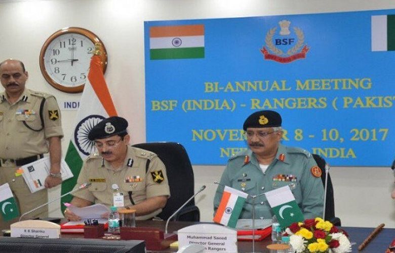 Pak Rangers and India’s BSF  in New Delhi