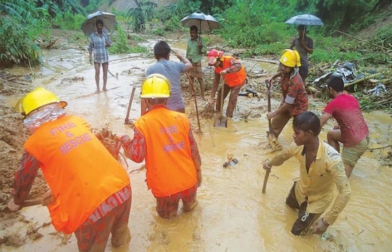Heavy rain, landslides kill 134 in Bangladesh