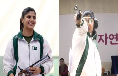 Pakistan's sports shooter, Kishmala Talat