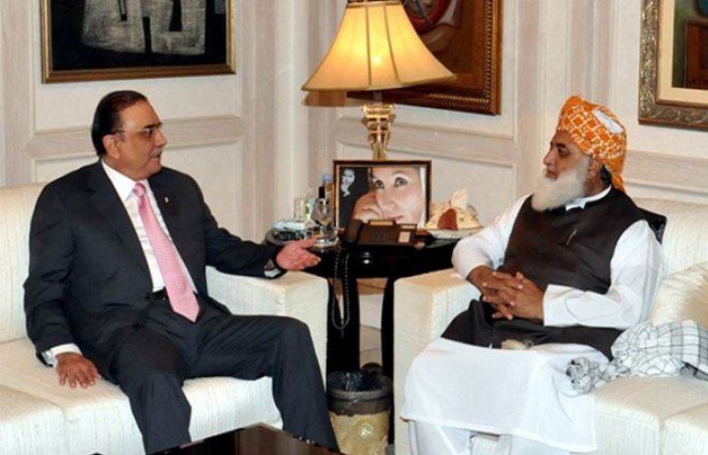 Maulana Fazl meets Asif Zardari
