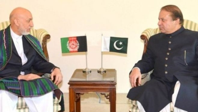 PM Nawaz Sharif and Afghan President Karzai