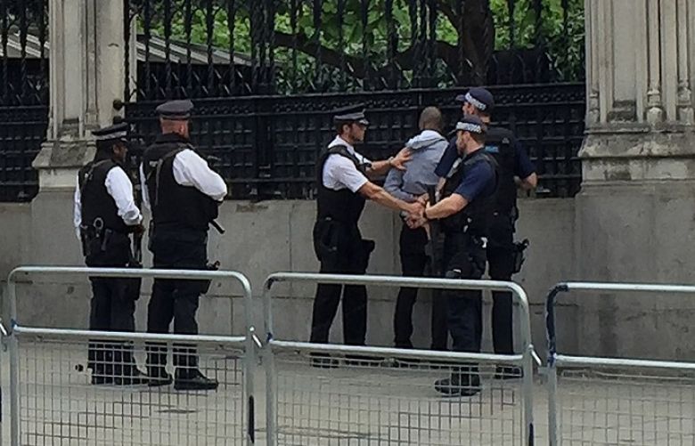 Man believed to be carrying a knife arrested outside parliament