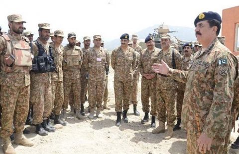 Army chief visited North Waziristan where he was briefed about the progress of Operation Zarb-e-Azb and return of IDPs.