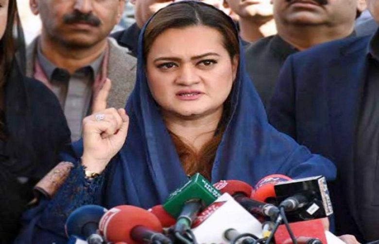 Minister of State for Information and Broadcasting Marriyum Aurangzeb