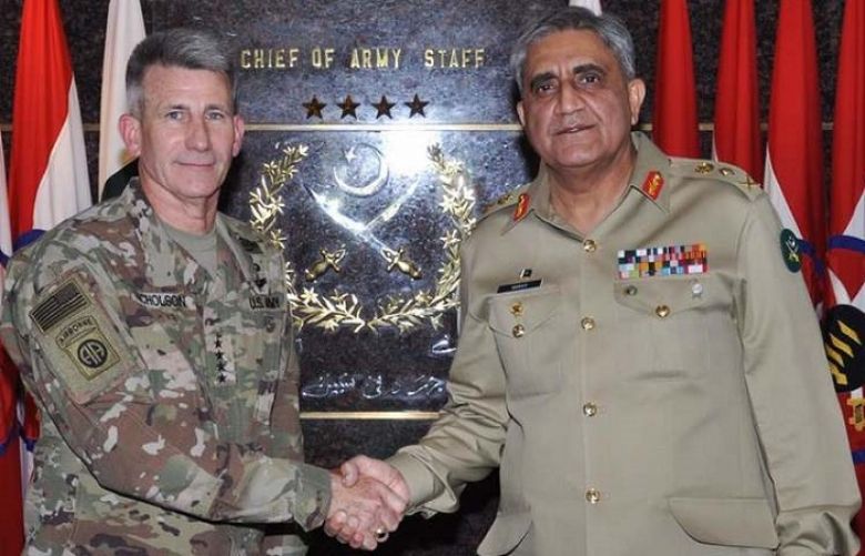 Gen Bajwa met with Commander, Resolute Support Mission (RSM) and US forces in Afghanistan, Gen Nicholson on July 24