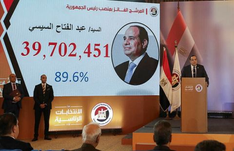 Egypt’s Sisi sweeps to third term as president with 89.6% of vote