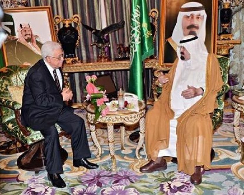 King Abdullah meets with Palestinian president