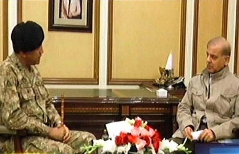 Corps Commander Lahore calls on Shahbaz Sharif