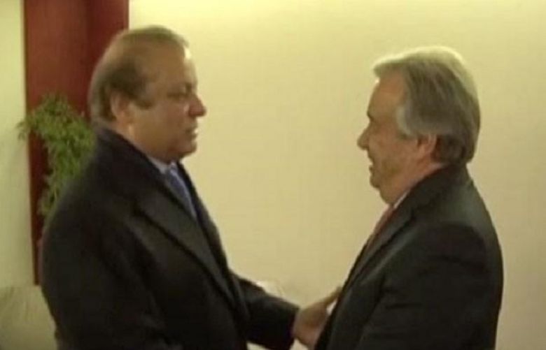 Prime Minister Nawaz Sharif meets UN Secretary-General