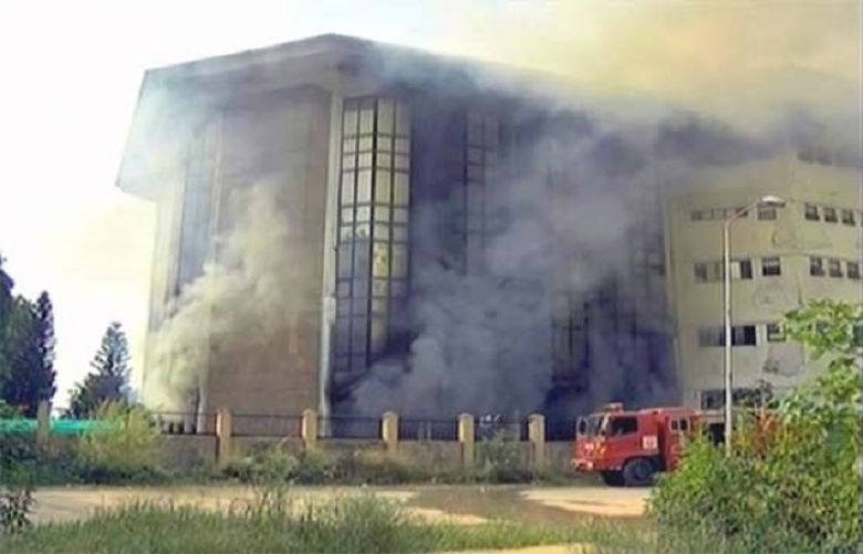 fire breaks out in building inside Islamabad&#039;s Red Zone