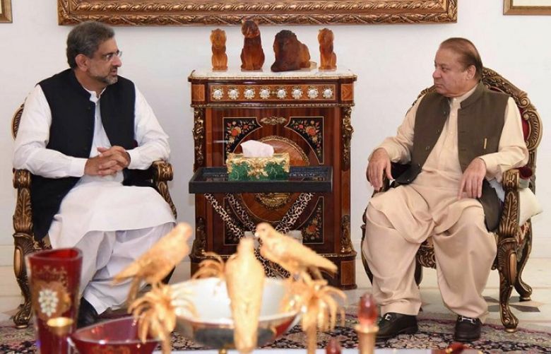 PM Shahid Khaqan met with Nawaz Sharif at Jati Umra