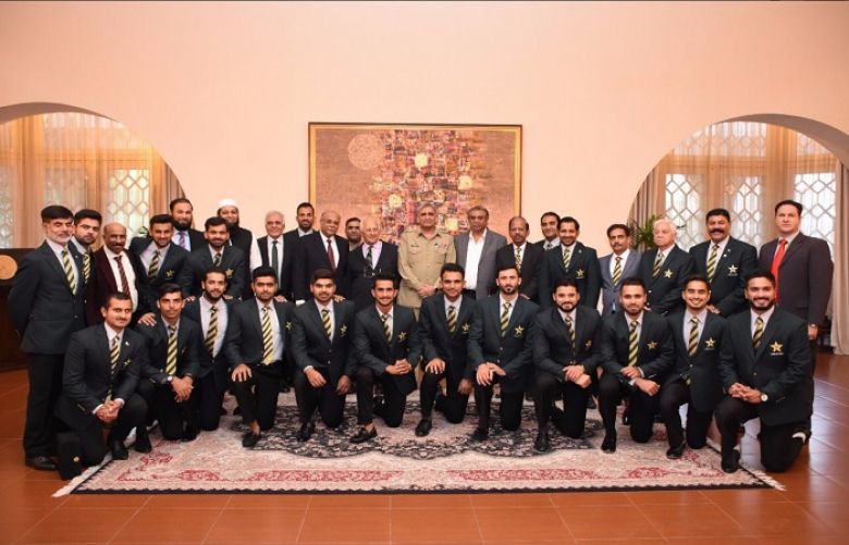 Gen Bajwa holds reception for victorious Pakistan team