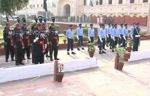 Change Of Guards Ceremony Held At Iqbal Mausoleum