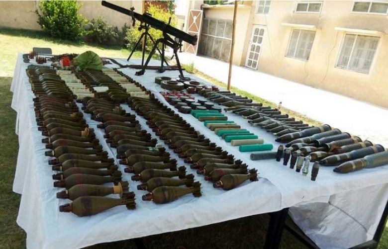 Cache of weapons recovered from Balochistan