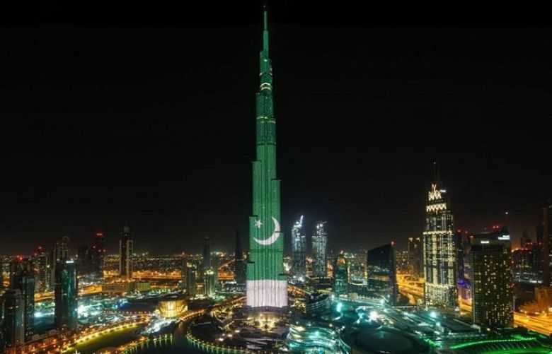 23 March Pakistan Day: Burj Khalifa goes green