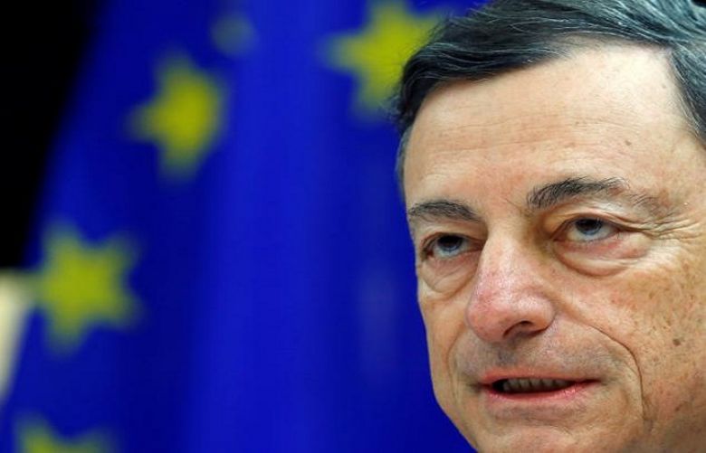 European Central Bank (ECB) President Mario Draghi addresses the European Parliament&#039;s Economic and Monetary Affairs Committee in Brussels, Belgium, November 28, 2016.