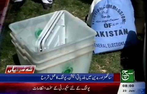 Polling process under way for LB Polls in Sanghar and Badin