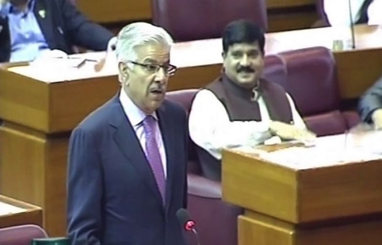 National assembly Defecne Minister Khawaja Asif 