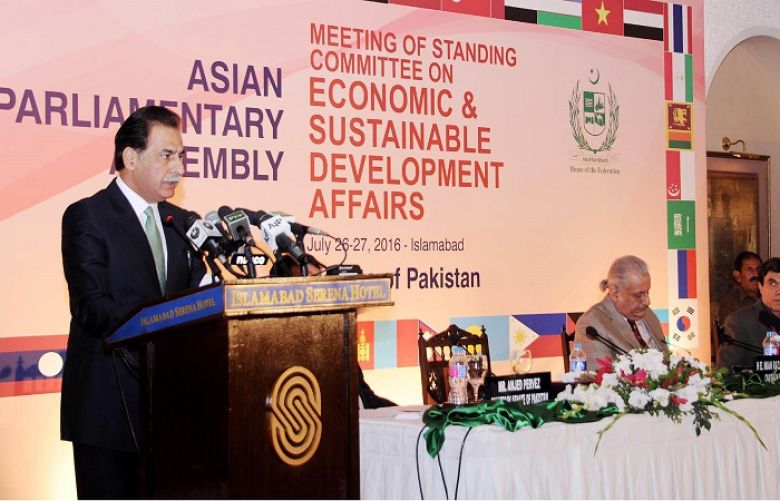 Speaker NA address Asian Parliamentary Assembly