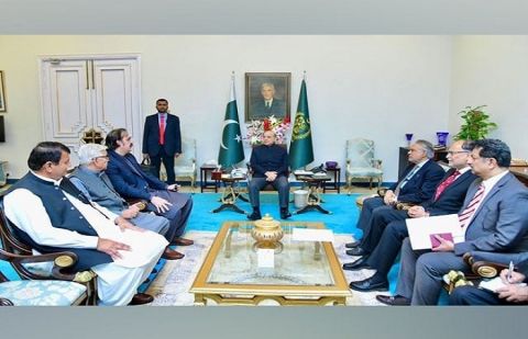 Khyber Pakhtunkhwa Chief Minister Ali Amin Gandapur and Prime Minister Shehbaz Sharif