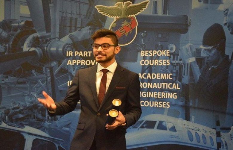 Hamza Nasir Saigal is the only Pakistani student who was studying the two-year aviation programme at the prestigious Air Service Training (AST) academy in Perth, Scotland.
