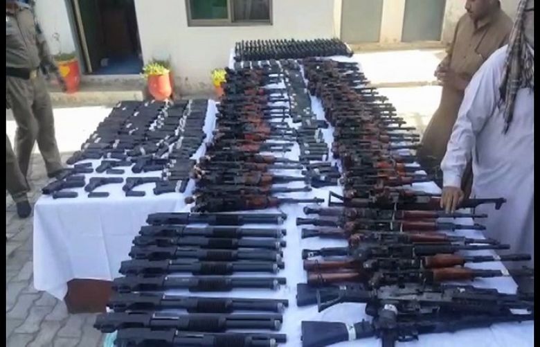 Motorway police recover huge cache of weapons hidden in car enroute to Lahore