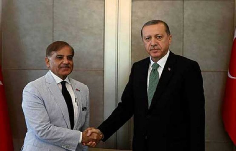 Shehbaz Sharif and Turkish President Recep Tayyip Erdogan