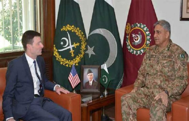 US ambassador to Pak calls on COAS Bajwa to discuss Afghan security