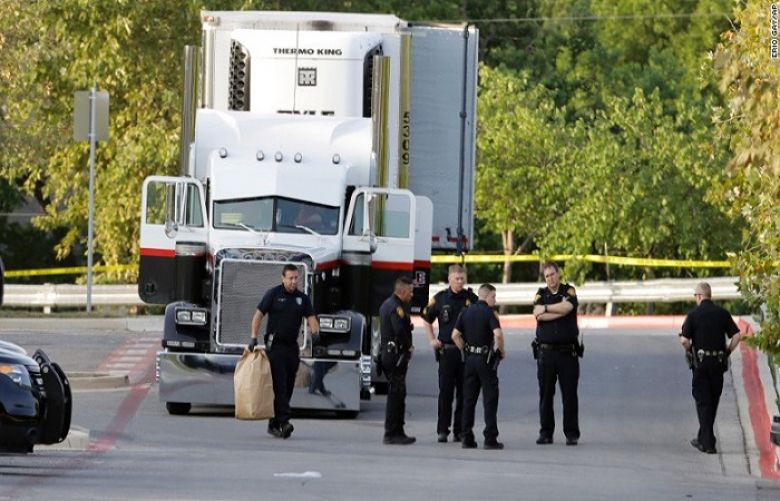 8 people found dead in tractor-trailer in San Antonio