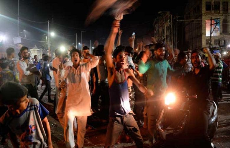 Srinagar hails Pakistan victory as gloom hits Delhi