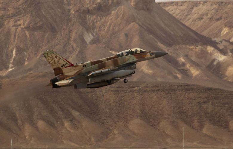 An Israeli F-16 fighter jet 