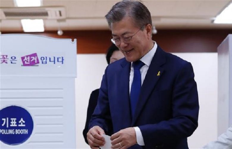 Moon Jae-in of the liberal Democratic Party
