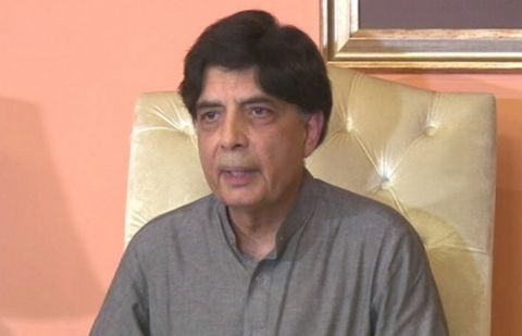Former interior minister Chaudhry Nisar Ali Khan