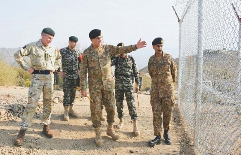 Chief of the General Staff (CGS) of British Army Gen Sir Nicholas Patrick Carter visited a forward post in Khyber Agency
