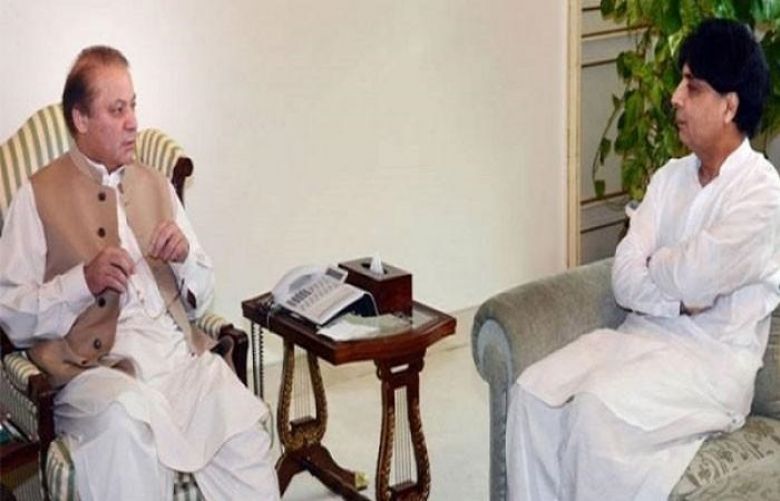 Interior Minister Chaudhry Nisar Ali Khan met Prime Minister Nawaz Sharif