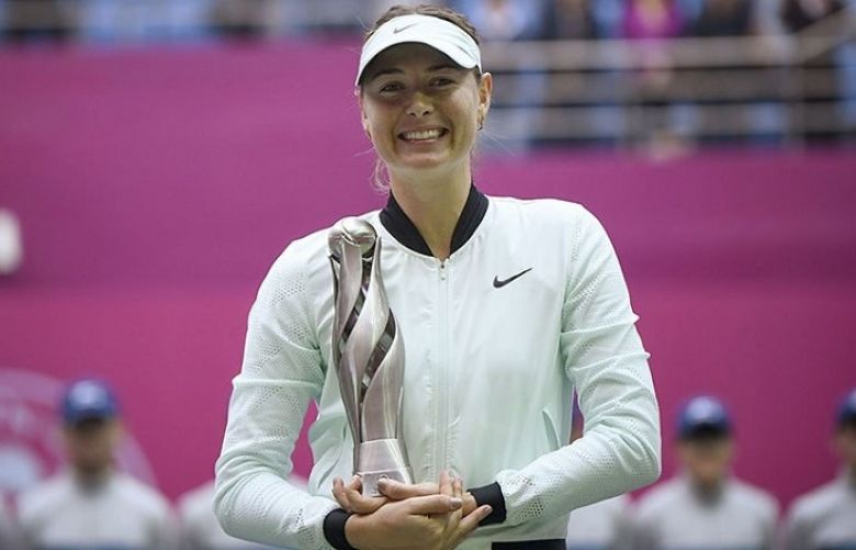 Sharapova wins first WTA title since drugs ban