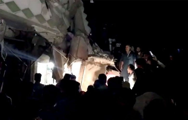 At least three dead after three-storey building collapses in Liaquatabad