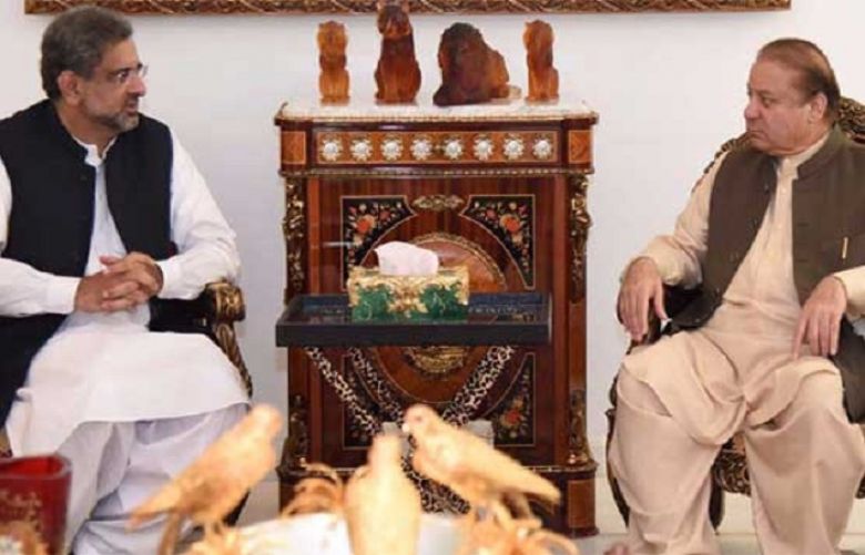 PM Abbasi  meets Nawaz Sharif
