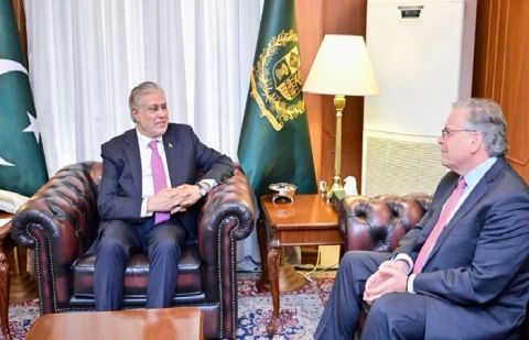 US Ambassador to Pakistan Donald Blome on Monday called on Foreign Minister Ishaq Dar