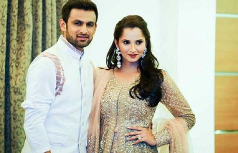 Pakistan ace cricketer Shoaib Malik and his wife Sania Mirza