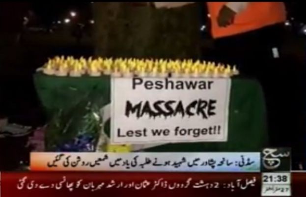 Peshawar Tragedy - Candle Vigil In Sydney